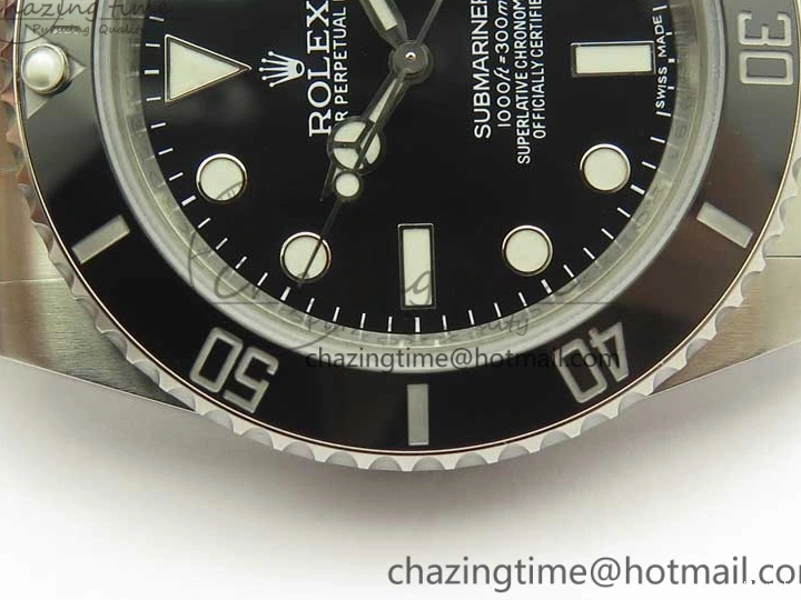 116610 And Best Edition Bracelet Case Submariner 904L SA3135 LN Ceramic Black 1:1 SS DJF 0424